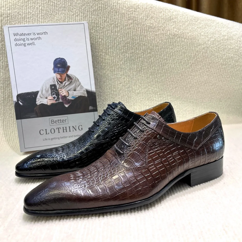 Formal Wear For Men In Wedding - Chaussures Oxford de luxe italiennes à