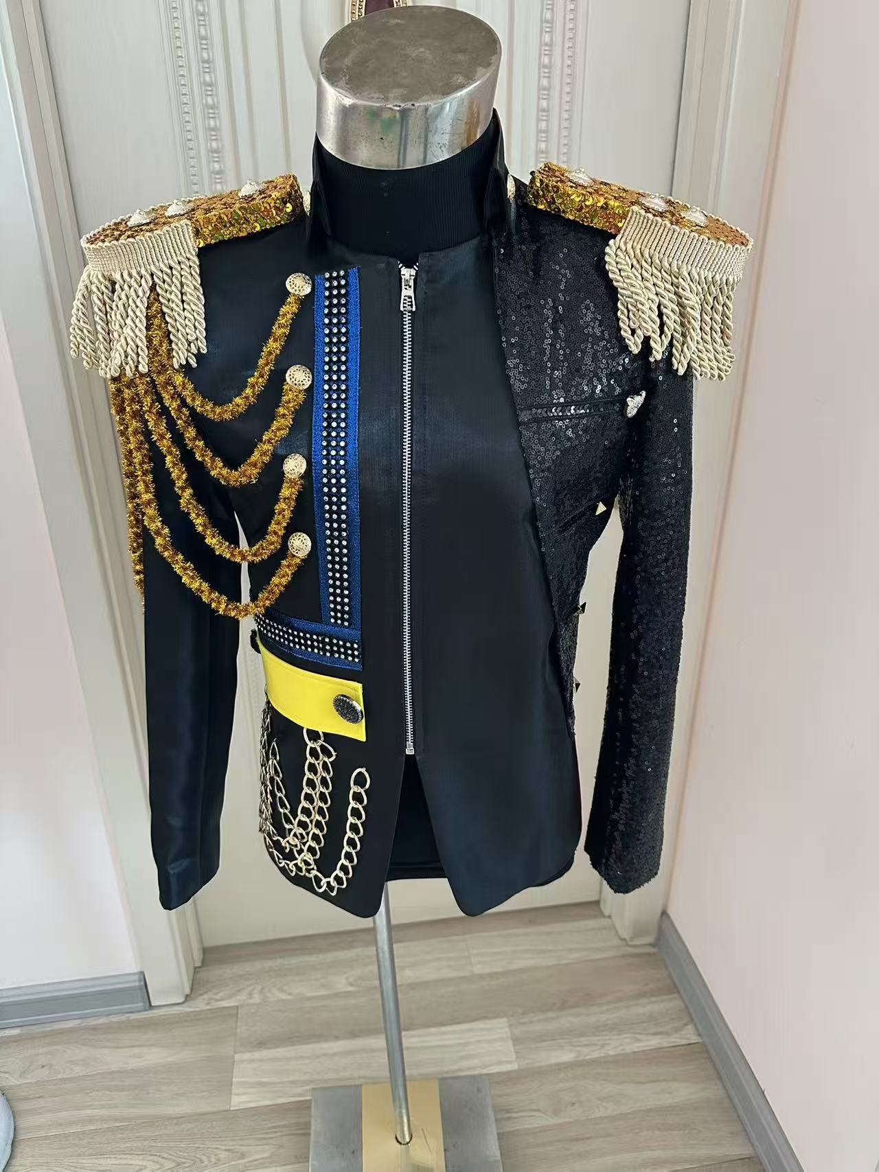 Formal Wear For Men In Wedding - Veste royale à franges pour hommes,