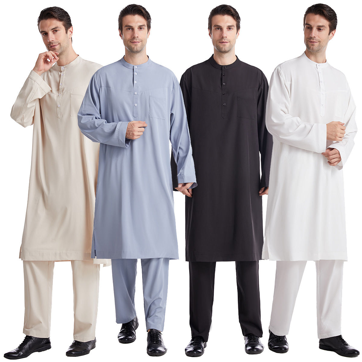 Men Formal Wear Dubai - Abaya-Ensemble 2 pièces pour hommes, tenue