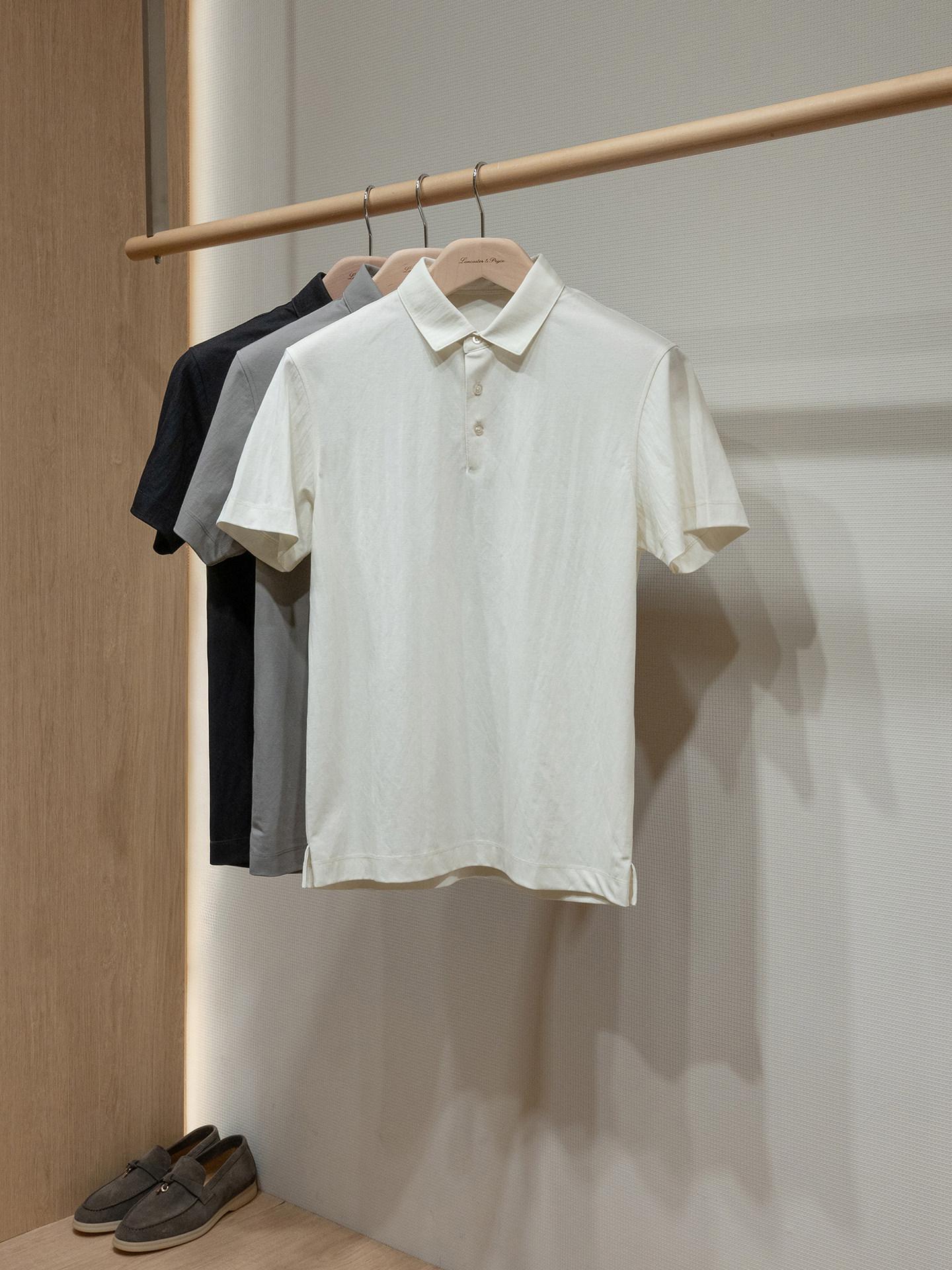 Men'S Polo Formal Wear - Polo en lin et coton respirant