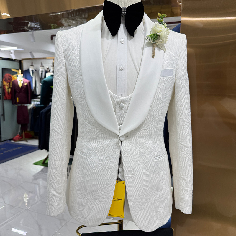 Formal Wear For Men In Wedding - Costume de mariage pour homme blanc