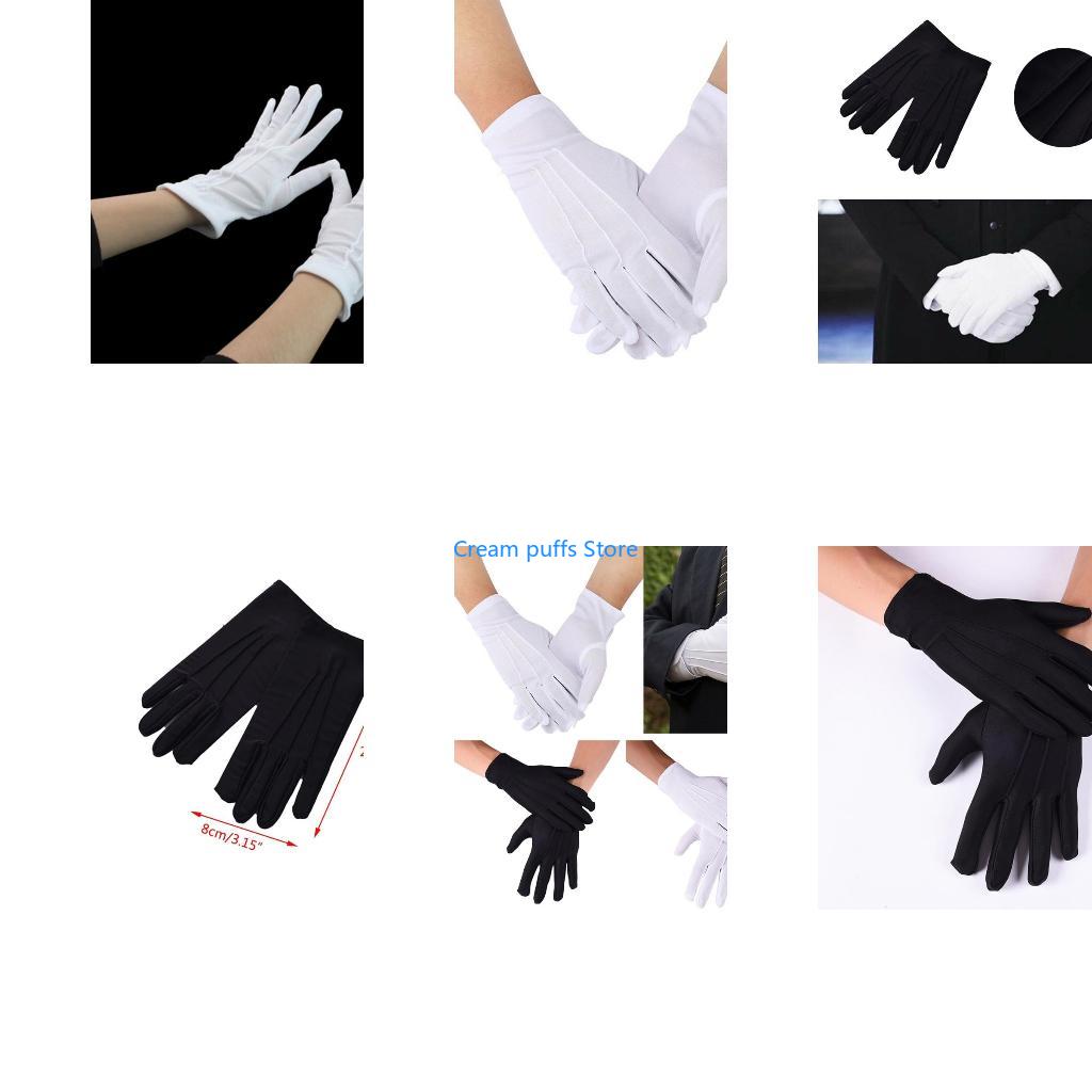 Formal Glove Leather - 50LE – mitaines d'inspection en argent