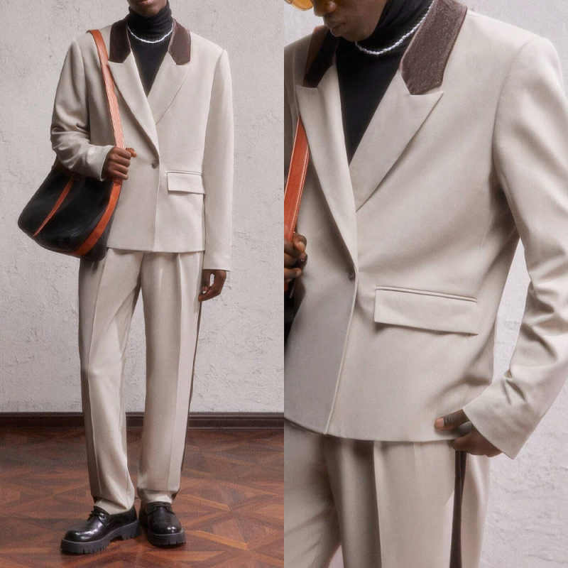 Formal Men Party Wear Jacket - Costume Homme Simplicité 2 Pièces Veste