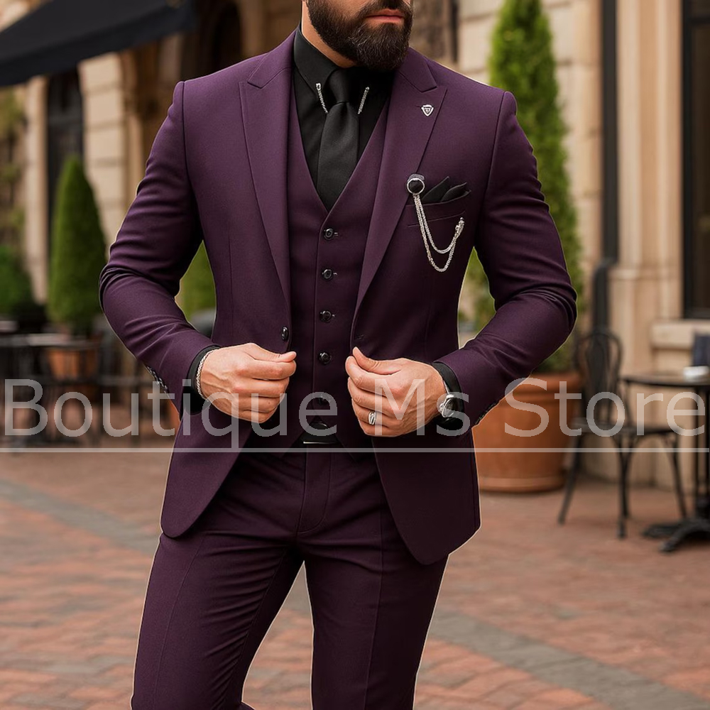 Costume 3 Pièces Homme Simple  - Formal Men Party Wear Jacket avis et prix