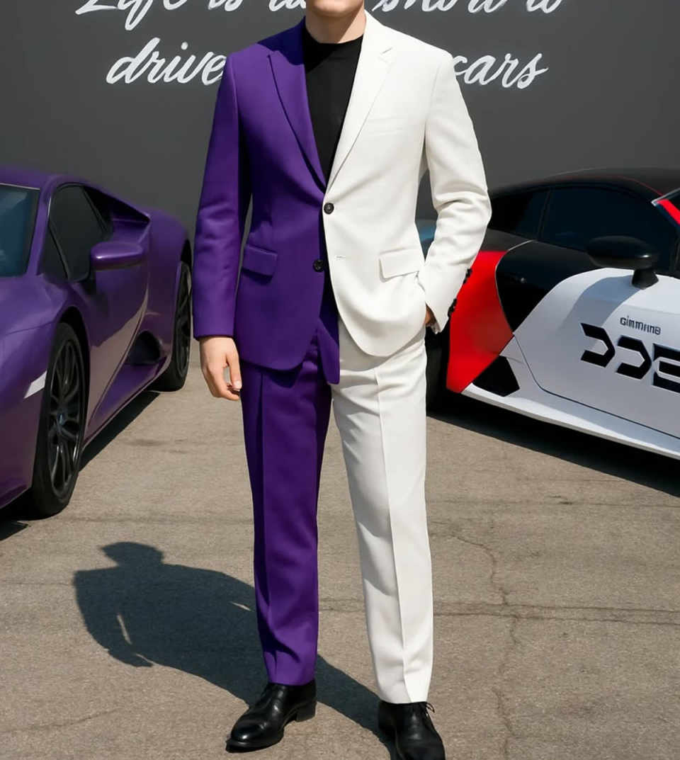 Tuxedos formel pour hommes d'a - Men Formal Wear Purple avis et prix