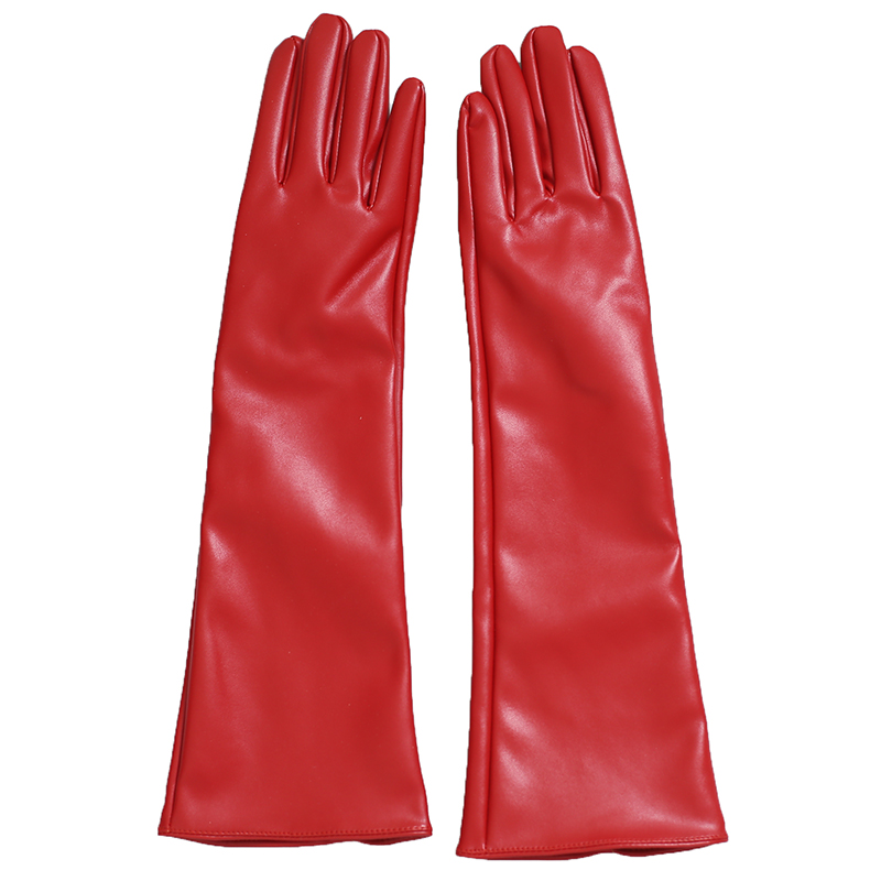 Gants longs en cuir rouge pour - Formal Glove Leather avis et prix
