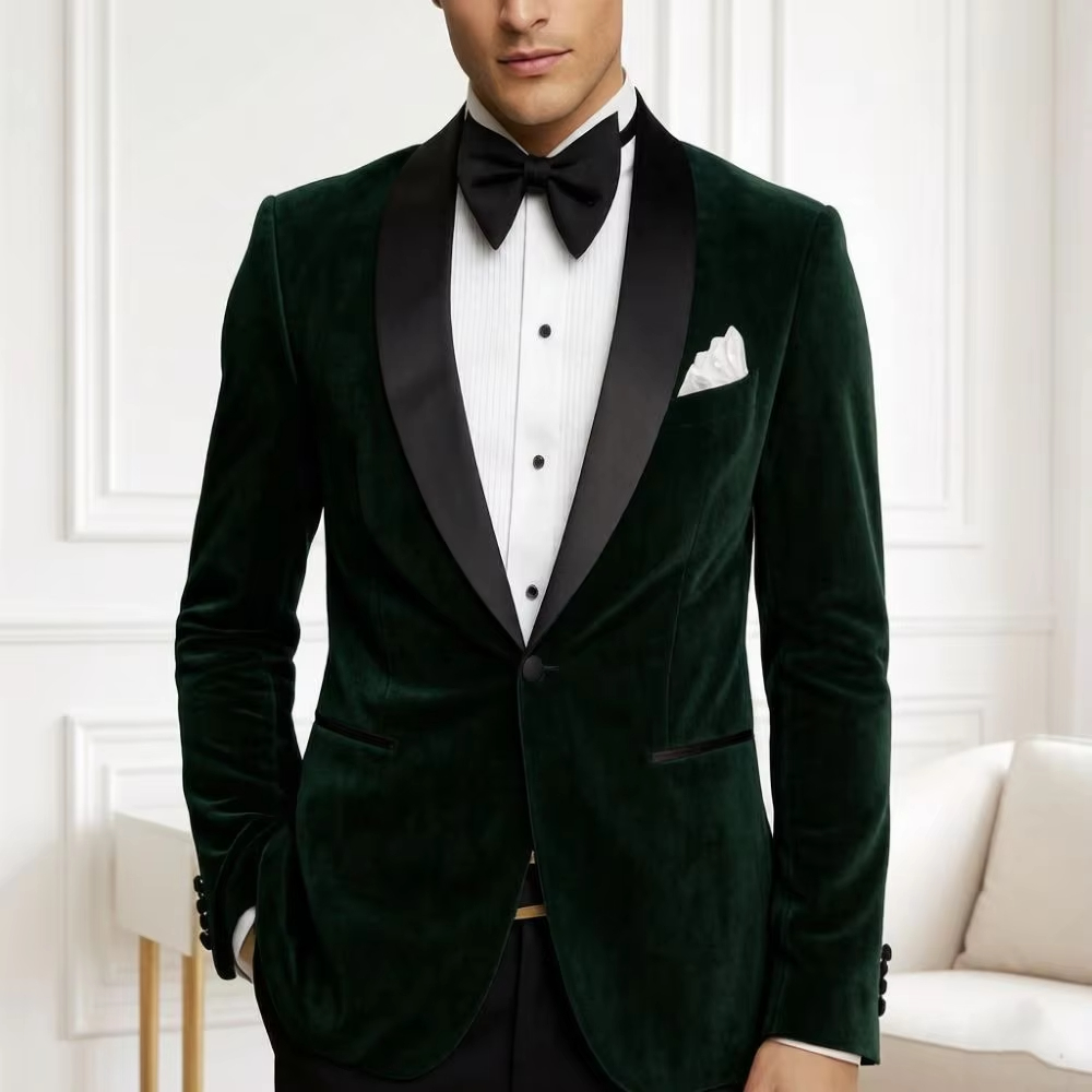 Blazer en velours pour homme,  - Formal Men Party Wear Jacket avis et prix