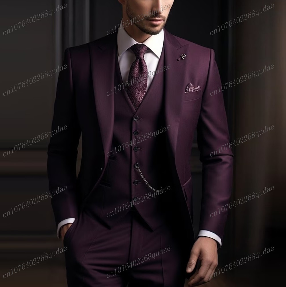 Costume de mariage formel pour - Men Formal Wear Purple avis et prix