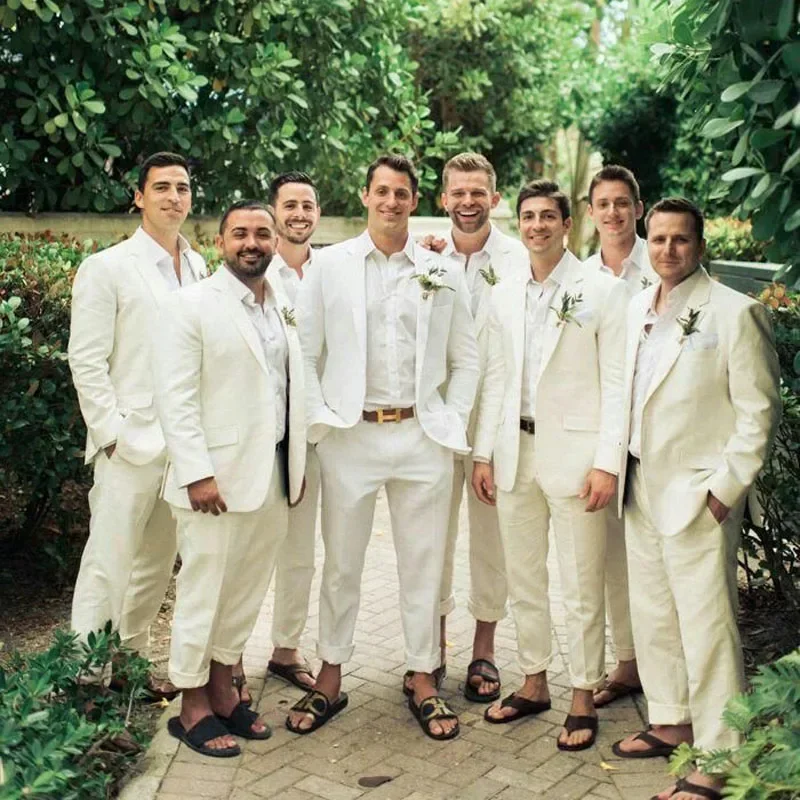 Smoking de mariage en lin pour - Men Formal Wear In Summer avis et prix