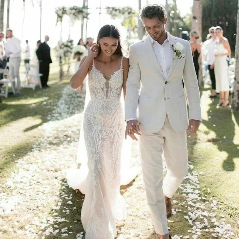 Smoking de mariage en lin pour - Men Formal Wear In Summer avis et prix
