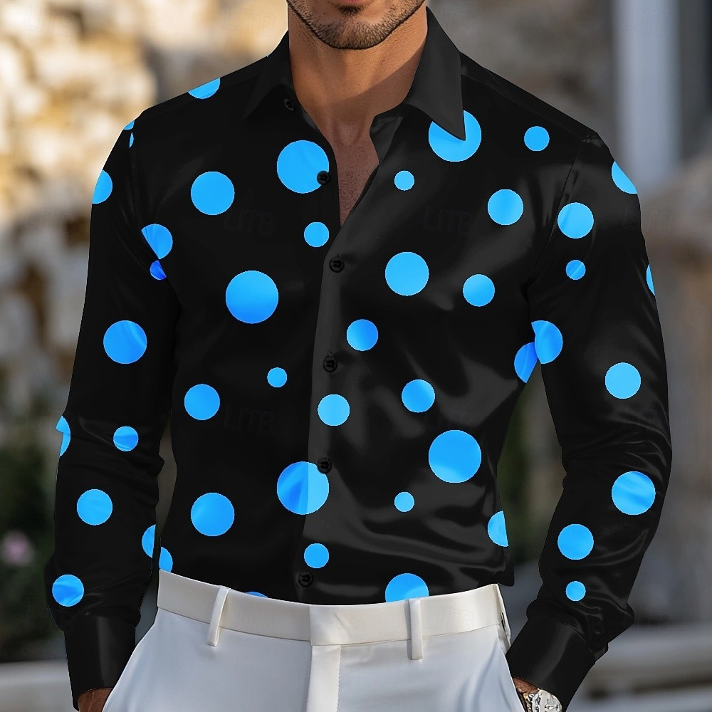 Chemise géométrique à pois pou - Men'S Holiday Formal Wear avis et prix