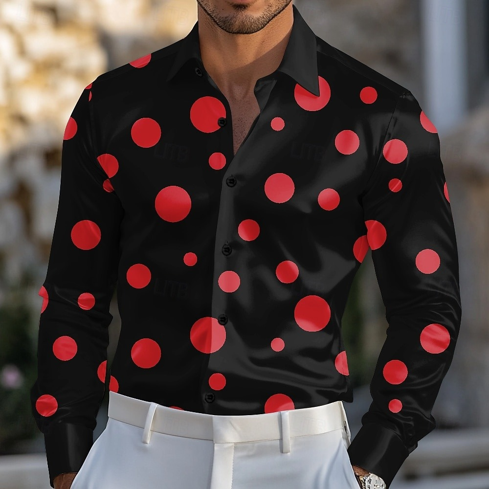 Chemise géométrique à pois pou - Men'S Holiday Formal Wear avis et prix