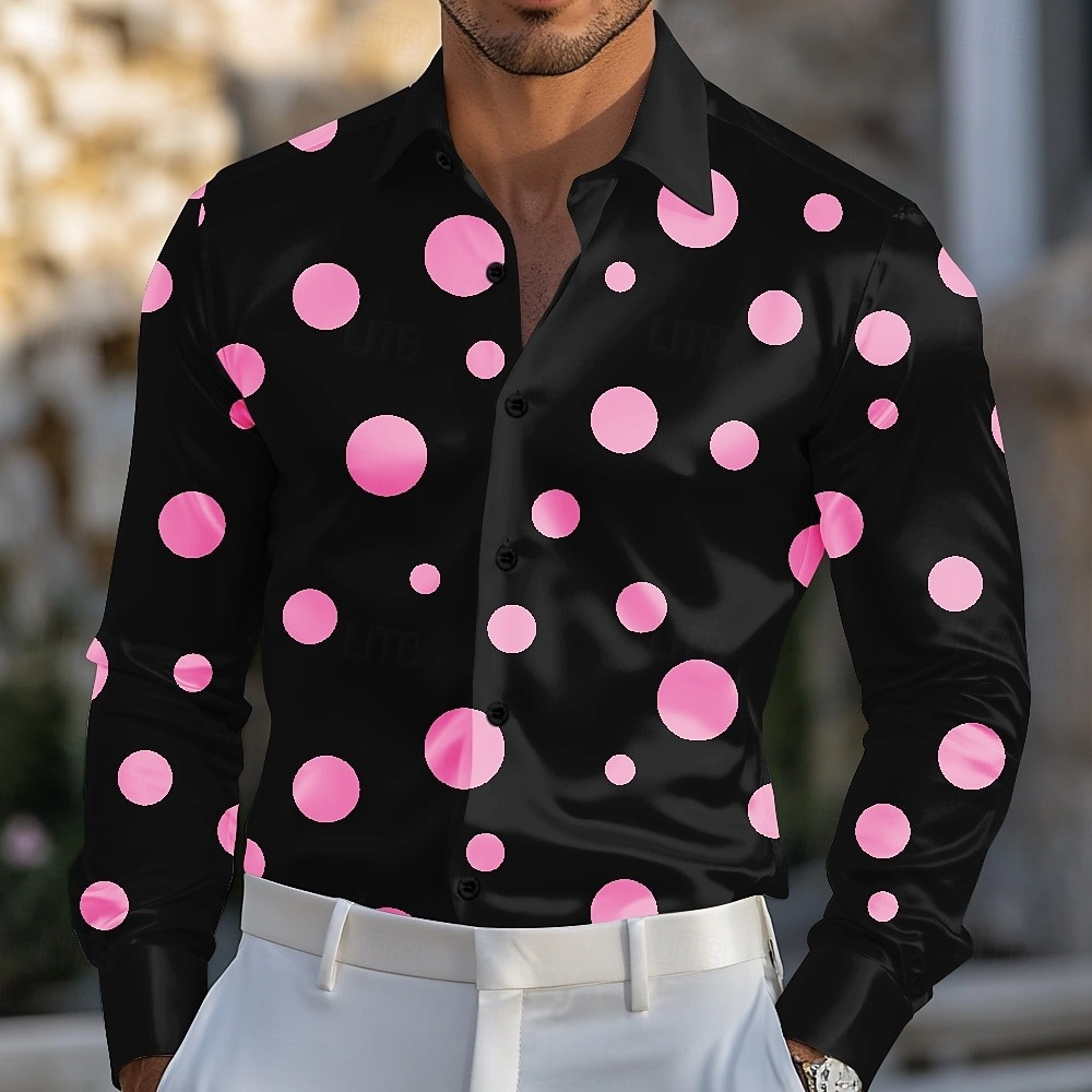 Chemise géométrique à pois pou - Men'S Holiday Formal Wear avis et prix