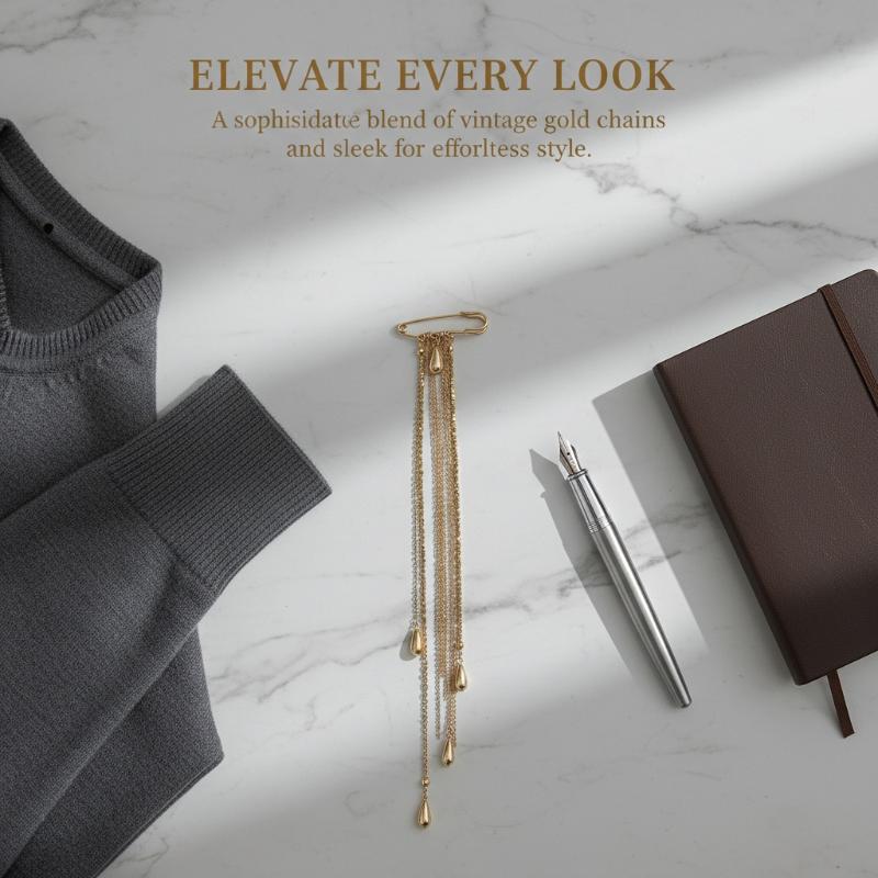 Broche élégante en forme de go - Mens Formal Look avis et prix