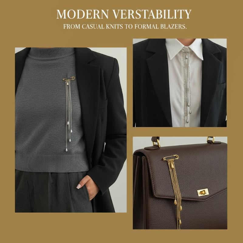 Broche élégante en forme de go - Mens Formal Look avis et prix