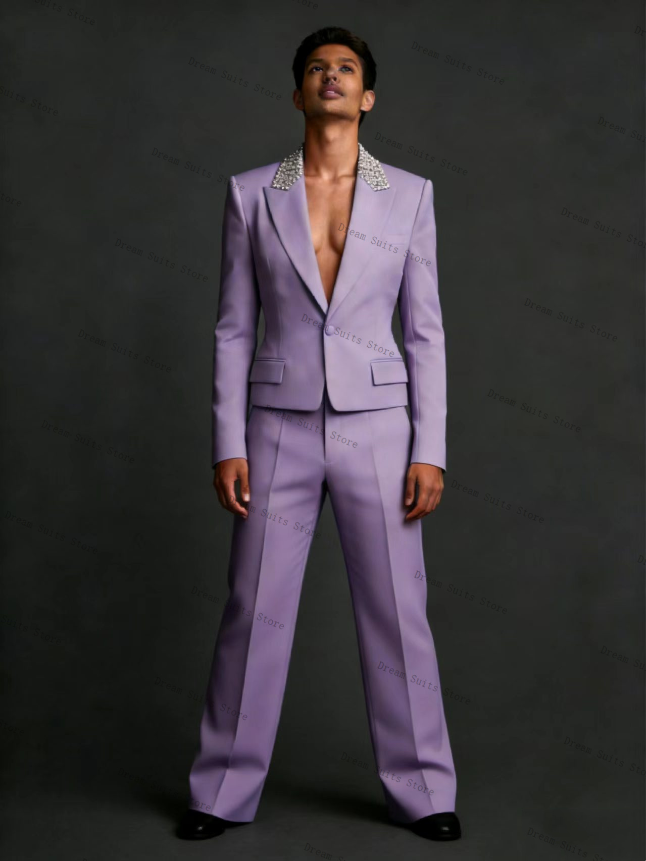 Ensemble de costume pour homme - Men Formal Wear Purple avis et prix