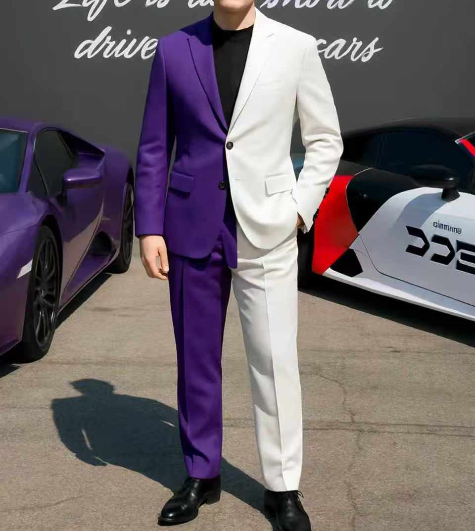 Ensemble de costume pour homme - Men Formal Wear Purple avis et prix