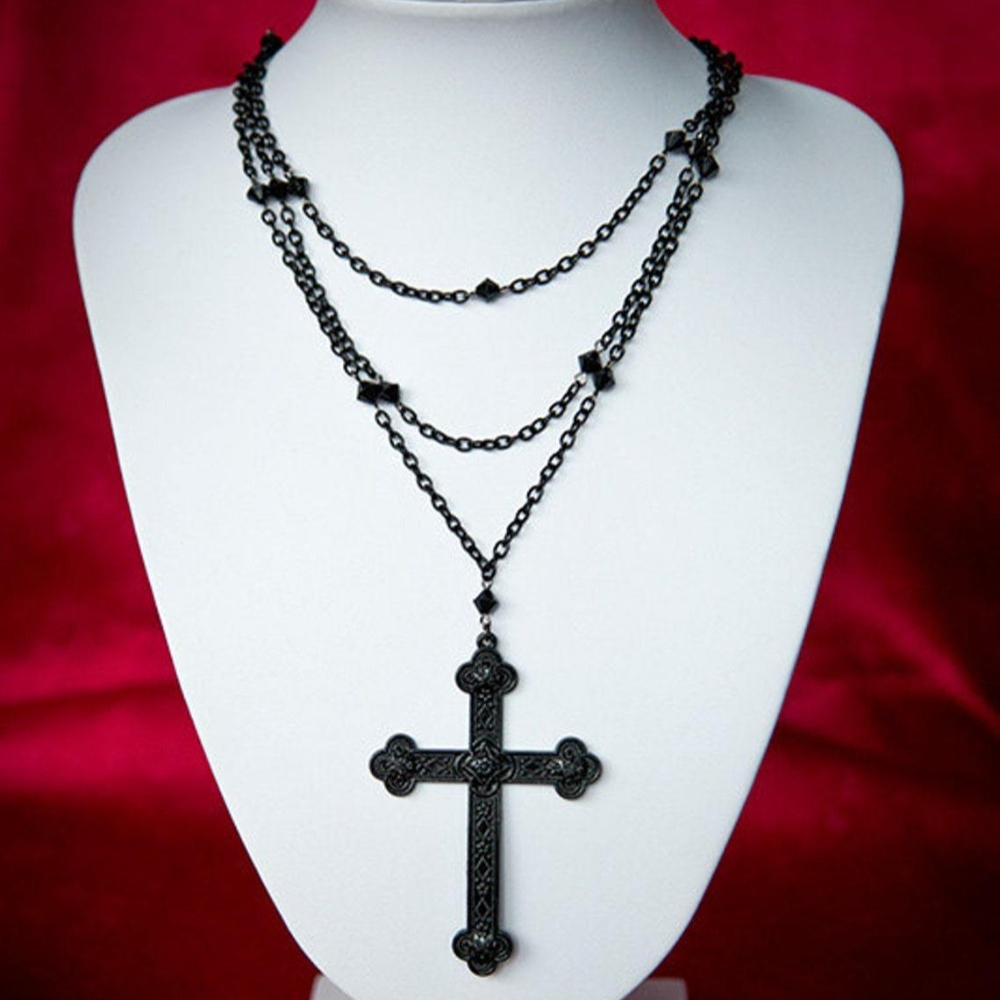 Collier Long gothique noir à l - Men'S Gothic Formal Wear avis et prix