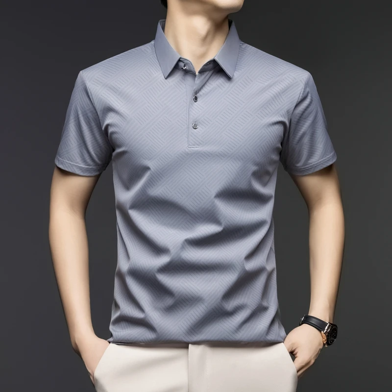 Polo élégant à motifs pour hom - Men'S Polo Formal Wear avis et prix